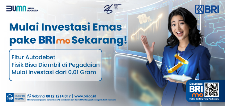 Mulai Investasi Emas Pake BRImo Sekarang!