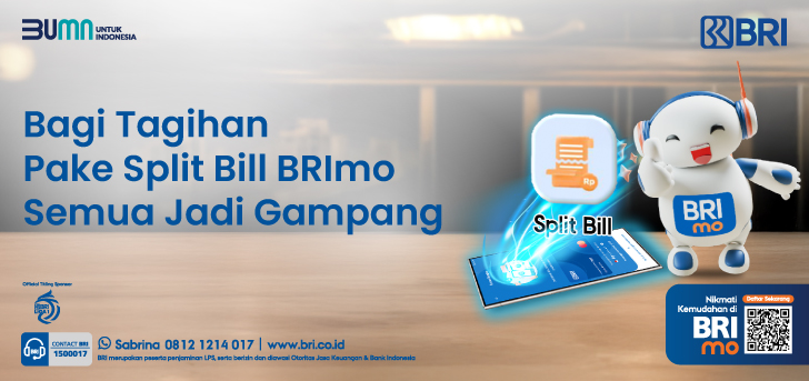 Mudahnya Bagi Tagihan Pakai Split Bill di BRImo