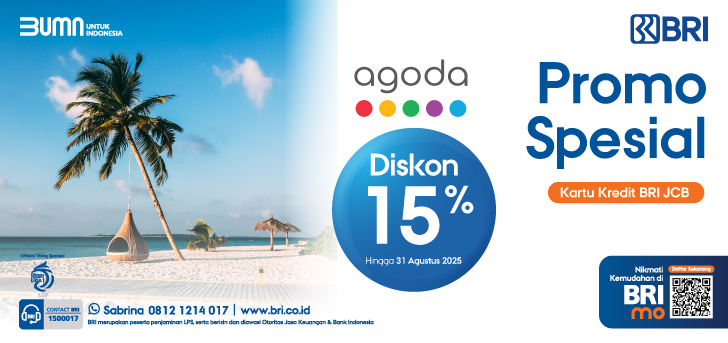 Promo Kartu Kredit BRI JCB di Agoda
