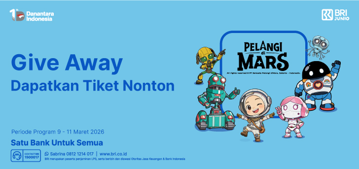 Give away Tiket Nonton Pelangi di Mars Kuis Tebak Kata