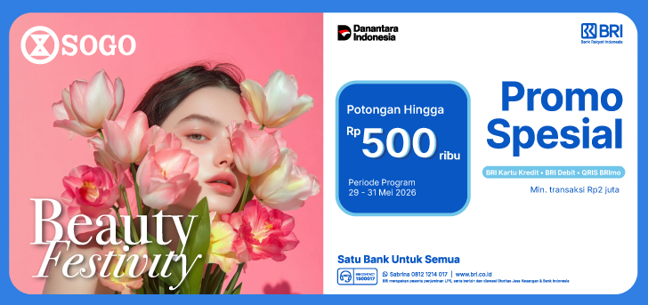 Promo Spesial BRI - Sogo Beauty Festivity